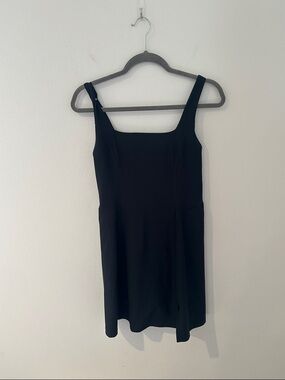 Abercrombie YPB Size M Classic Black Square-Neck Tennis Women's Dress